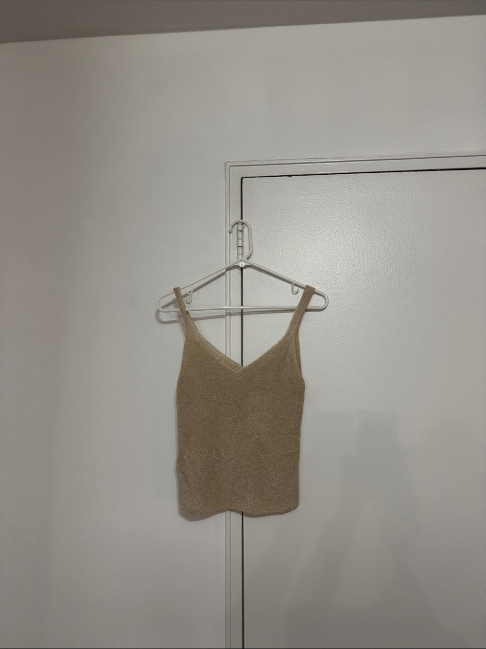 Mango gold Knit V-Neck Camisole